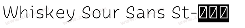 Whiskey Sour Sans St字体转换